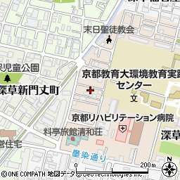 京都府京都市伏見区深草越後屋敷町65-12周辺の地図