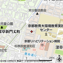 京都府京都市伏見区深草越後屋敷町65-16周辺の地図