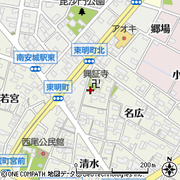 愛知県安城市安城町名広5周辺の地図