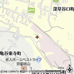 京都府京都市伏見区深草大亀谷大谷町16-9周辺の地図