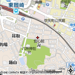 愛知県岡崎市明大寺町馬場東113周辺の地図