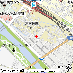 滋賀県甲賀市水口町虫生野虹の町171周辺の地図