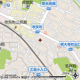 愛知県岡崎市明大寺町出口18周辺の地図