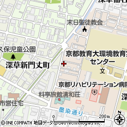 京都府京都市伏見区深草越後屋敷町65-11周辺の地図
