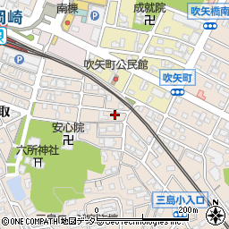 愛知県岡崎市明大寺町馬場東158周辺の地図