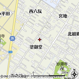 愛知県岡崎市大和町塗御堂42-3周辺の地図