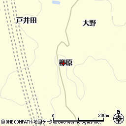 愛知県岡崎市秦梨町柳原周辺の地図