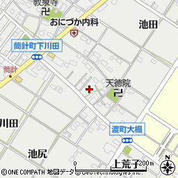 愛知県岡崎市筒針町池田276周辺の地図