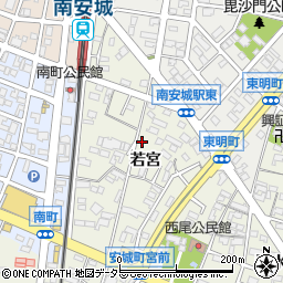 愛知県安城市安城町若宮53周辺の地図