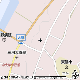 愛知県新城市大野上野13周辺の地図