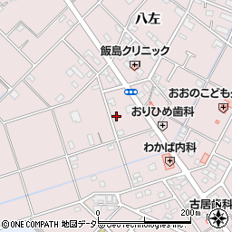愛知県安城市横山町八左180周辺の地図