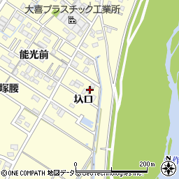 愛知県岡崎市渡町圦口9周辺の地図