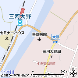 愛知県新城市大野上野70周辺の地図