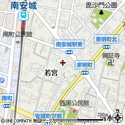 愛知県安城市安城町若宮63周辺の地図