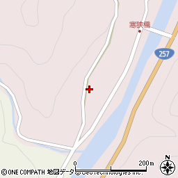 愛知県新城市横川久保貝津周辺の地図