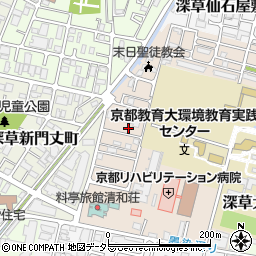 京都府京都市伏見区深草越後屋敷町65-24周辺の地図