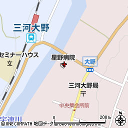 愛知県新城市大野上野69周辺の地図
