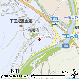 大阪府豊能郡能勢町下田281周辺の地図