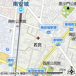 愛知県安城市安城町若宮68周辺の地図