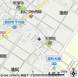 愛知県岡崎市筒針町池田255周辺の地図