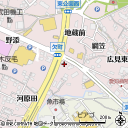 株式会社アップルワールド　岡崎店周辺の地図