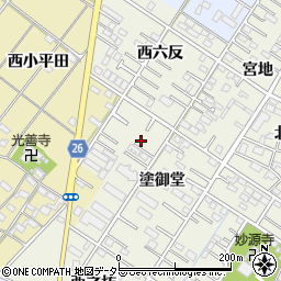 愛知県岡崎市大和町塗御堂51-6周辺の地図