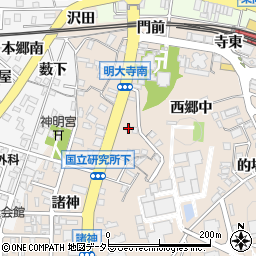 トヨタレンタリース名古屋東岡崎店周辺の地図