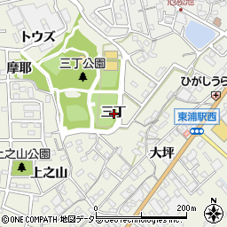 愛知県知多郡東浦町藤江三丁周辺の地図