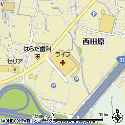 ライフ福崎店周辺の地図