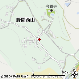 大阪府能勢町（豊能郡）野間西山周辺の地図