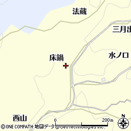 愛知県岡崎市秦梨町床鍋周辺の地図