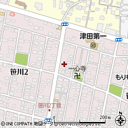 三重県四日市市笹川1丁目172周辺の地図