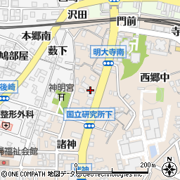 株式会社四宝堂　画廊周辺の地図