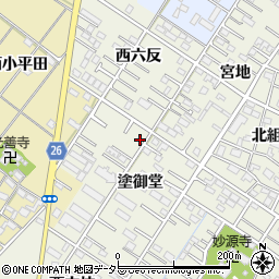 愛知県岡崎市大和町塗御堂47-10周辺の地図