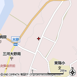 愛知県新城市大野上野10周辺の地図