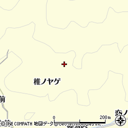 愛知県岡崎市蓬生町椎ノヤゲ周辺の地図