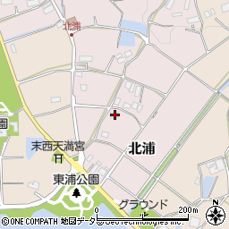兵庫県三田市北浦115周辺の地図