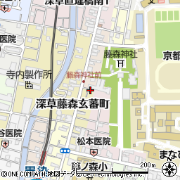 桃山住宅　本社周辺の地図