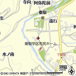 愛知県岡崎市秦梨町平周辺の地図