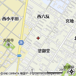 愛知県岡崎市大和町塗御堂47-9周辺の地図