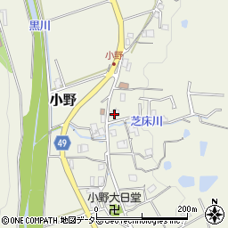 兵庫県三田市小野315周辺の地図