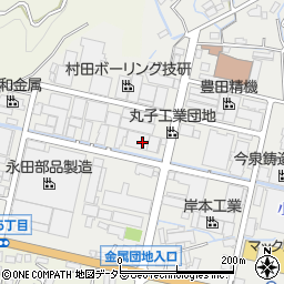 岸本工業株式会社　本社第１工場周辺の地図