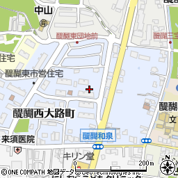 京都府京都市伏見区醍醐西大路町周辺の地図