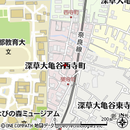 京都府京都市伏見区深草大亀谷西寺町47周辺の地図