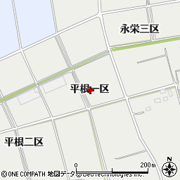 愛知県知多郡東浦町生路平根一区周辺の地図