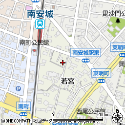 愛知県安城市安城町若宮73周辺の地図