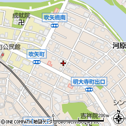 愛知県岡崎市明大寺町出口5周辺の地図