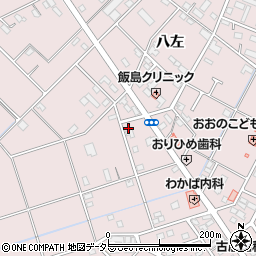 愛知県安城市横山町八左192周辺の地図
