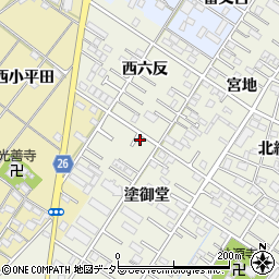 愛知県岡崎市大和町塗御堂46-8周辺の地図