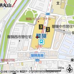 カフェコロラド 醍醐店周辺の地図